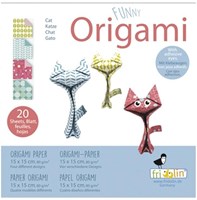 Fridolin Origami speelgoed - Vlinder vouwen papier 20 vellen 15x15 cm-2