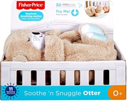 Mattel knuffel Fisher-Price Bedtijd Otter - baby speelgoed slaapvriendje