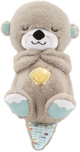 Mattel peluche Fisher-Price Loutre du coucher - jouet bébé compagnon sommeil-2