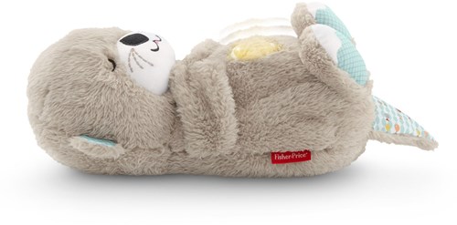 Mattel peluche Fisher-Price Loutre du coucher - jouet bébé compagnon sommeil-3