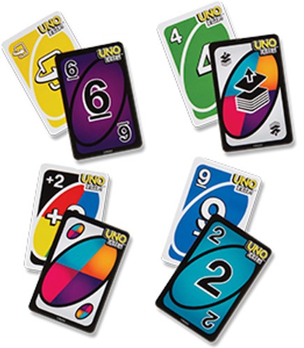 Mattel kaartspel Uno Flip! - dubbelzijdige speelkaarten, familiespel-2
