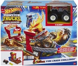 Hot Wheels Monster Trucks Arena Smash 5 Alarm Fire Crash Challenge Speelset