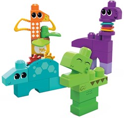 Mega Bloks coffret dinosaures jouet sensoriel pour tout-petits 24 blocs