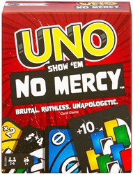 Mattel UNO kaartspel Show 'em No Mercy - familiespel met extra regels