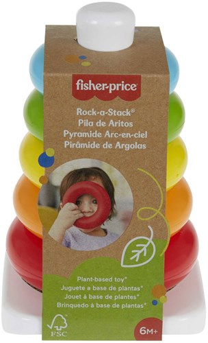 Fisher-Price Kleurenringpiramide Eco Stapelringen Baby Speelgoed