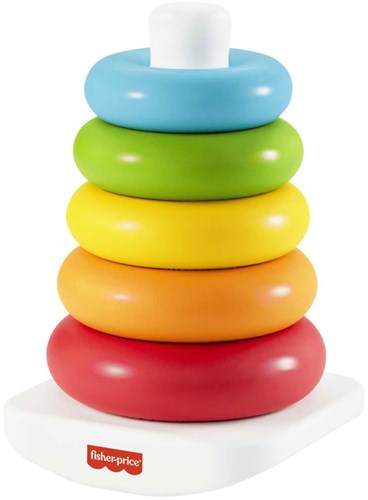 Fisher-Price Kleurenringpiramide Eco Stapelringen Baby Speelgoed-2