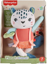 Fisher-Price sneeuwluipaard knuffel duurzaam baby speelgoed 95% gerecycled