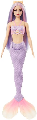 Barbie zeemeerminpop paarse staart fantasie speelgoed-2