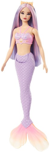 Barbie zeemeerminpop paarse staart fantasie speelgoed-3