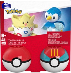 Mattel Pokémon bouwset - Togepi en Piplup 41-delig speelgoed