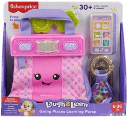 Fisher-Price leerplezier handtas interactief speelgoed roze baby