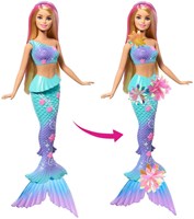 Mattel Barbie zeemeermin pop Flower Magic met magische bloemenstaart-3