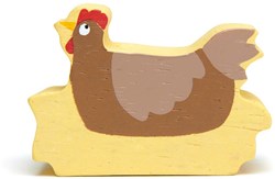 Tender Leaf animal de ferme poule - jouet en bois poule pour enfants