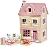 Tender Leaf poppenhuis - houten Villa Foxtail met meubels voor kinderen