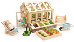 Tender Leaf serre en tuinset - houten speelgoed kas en tuin voor kinderen