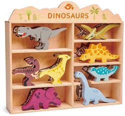Tender Leaf coffret de dinosaures en bois - jouet éducatif et durable