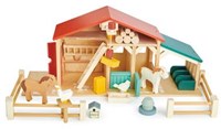 Tender Leaf ferme en bois avec animaux et accessoires - jouet durable-3
