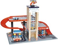 Tender Leaf garage et atelier en bois - coffret de jeu avec voitures-3