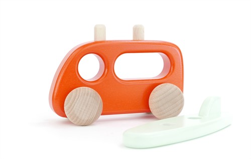 Bajo Houten Camper Met Surfplank