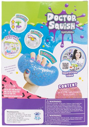 Doctor Squish kit de recharge squishy - 10x squishies TPR, 10x clips jouet créatif-3