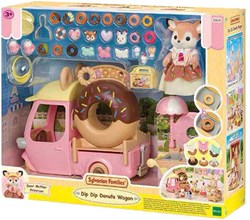 Sylvanian Families set de jeu donut Dip Dip Donut Wagon avec accessoires