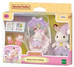 Sylvanian Families coffret rêve jouet frère-sœur accessoires sommeil
