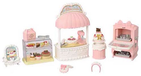 Sylvanian Families taartenwinkel speelgoedset voor startershuis kinderen-2