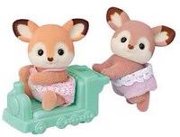 Sylvanian Families jumeaux cerfs - set de figurines douces et veloutées-2