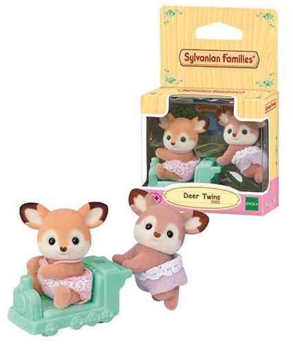 Sylvanian Families jumeaux cerfs - set de figurines douces et veloutées-3
