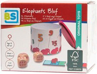 BS Toys Bluff des éléphants - Jeu de dés pour enfants et adultes - Bois FSC