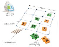 BS Toys Mega Buitenspel Boter Kaas en Eieren - Tic Tac Toe-2