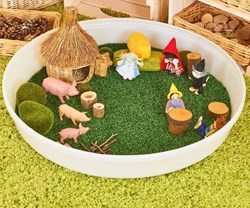 Cosy diepe plaat bak gras cirkel inzetstuk speelaccessoire
