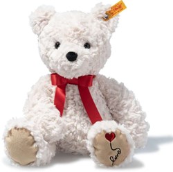 Steiff pluche Jimmy Teddy bear – Love, white - 30 cm