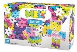 Meli bouwblokken roze 150 stuks - creatief constructiespeelgoed