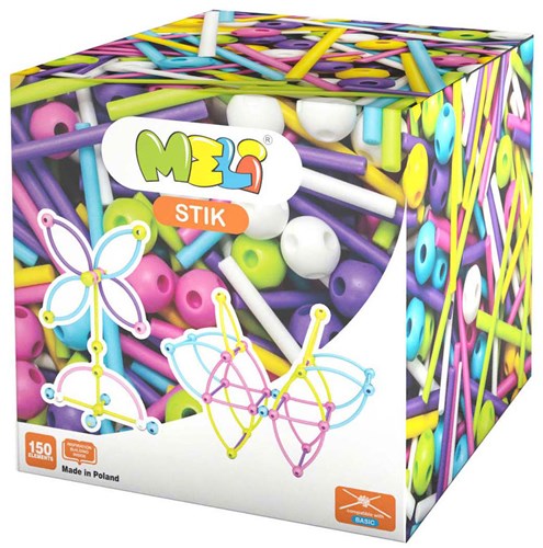 Meli bouwset roze 150 stuks - creatief constructiespeelgoed voor kinderen