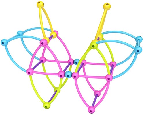 Meli bouwset roze 150 stuks - creatief constructiespeelgoed voor kinderen-3