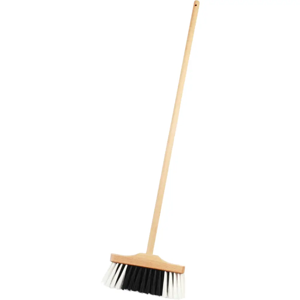 Klein balai en bois jouet enfant - noir blanc - 60 cm - set ménage