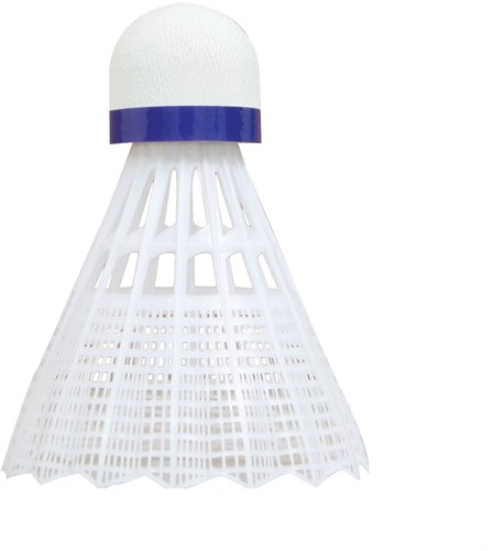 Schildkröt volants de badminton nylon blanc 6 pièces vitesse moyenne-2