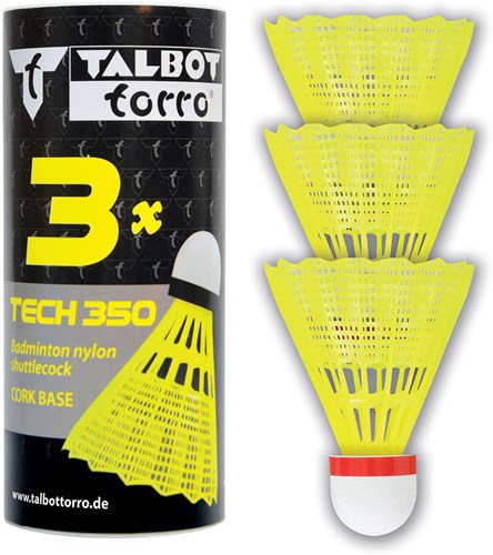 Schildkröt volants de badminton nylon set 3 pièces rapide rouge