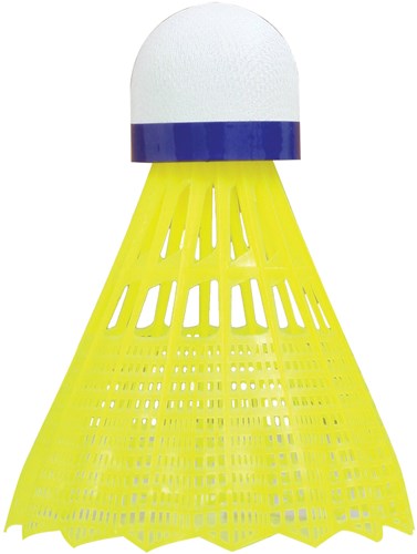 Schildkröt volants de badminton jaune nylon vitesse moyenne 3 pièces-2