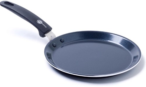 GreenPan pannenkoekenpan keramisch inductie PFAS-vrij 24 cm zwart