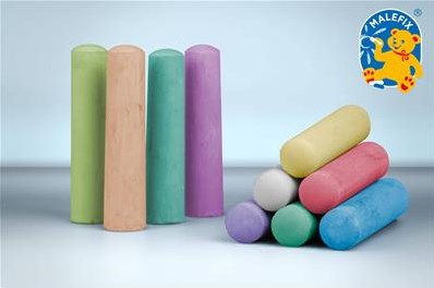 Pustefix stoepkrijt - kleurrijke krijtjes voor buitenplezier - 12 stuks-3