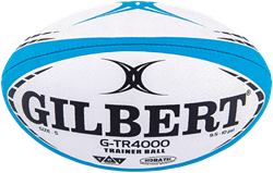 Gilbert ballon de rugby entraînement G-TR4000 taille 4 bleu grip