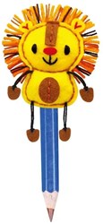 Avenir embout de crayon lion - accessoire animal joyeux pour enfants