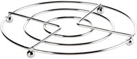 Sous-plat en acier inoxydable rond 17 cm chromé protège-table-3