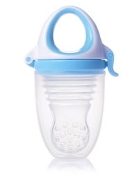 KidsMe Food Feeder Plus fruitspeen & sabbelzakje voor baby - Blauw
