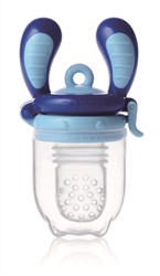 KidsMe Food Feeder fruitspeen & sabbelzakje voor baby - Maat L - Blauw