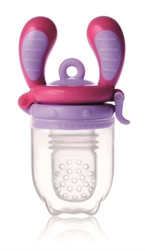 KidsMe Food Feeder fruitspeen & sabbelzakje voor baby - Maat M - Lavendel