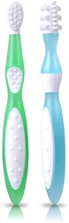 KidsMe Eerste Tandenborstel set - Voor baby, kind & peuter - Blauw/Groen