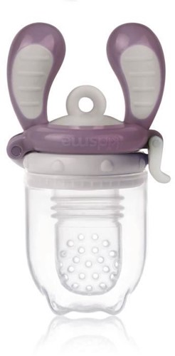 KidsMe Food Feeder fruitspeen & sabbelzakje voor baby - Maat M - Lavendel
